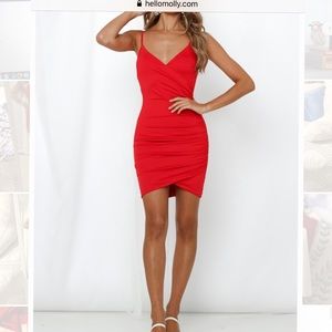 Hello Molly Levitations Dress Red XS